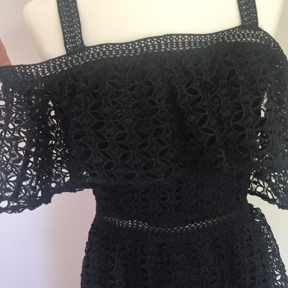 💥HOST PICK💥JACK by BB Dakota black eyelet dress Size 6 - Picture 2 of 8